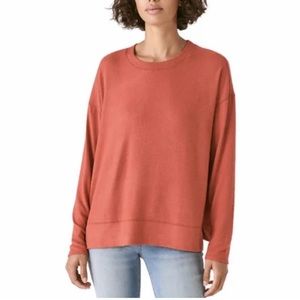 •LUCKY BRAND•RUST ULTRA SOFT CLOUD JERSEY WRINKLE FREE SWEATSHIRT CREWNECK XXL